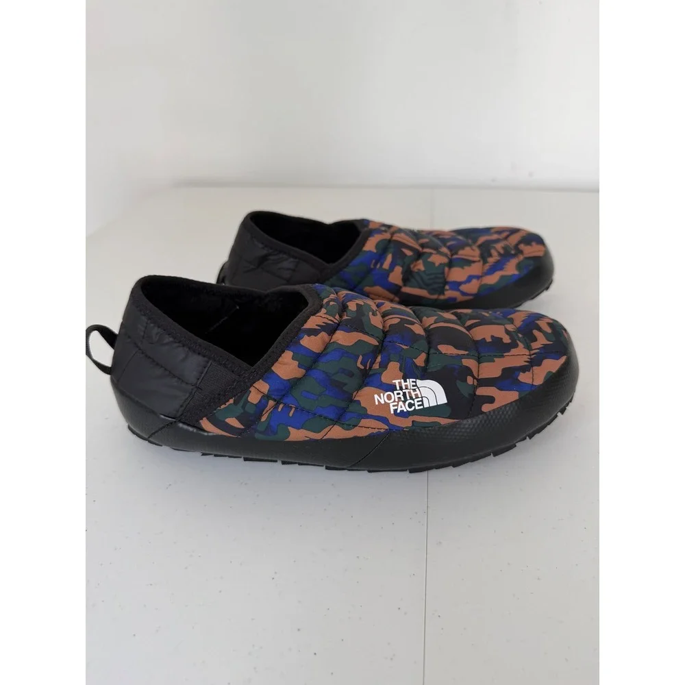 North Face Men's 9 Thermoball Traction Mule V Thyme Brushwood Camo Slippers NWOT